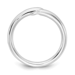 White Ice Sterling Silver Rhodium-plated Diamond Ring - 12