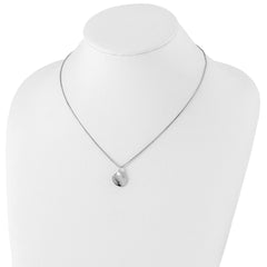 White Ice Sterling Silver Rhodium-plated 18 Inch Diamond Teardrop Necklace with 2 Inch Extender - 5