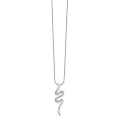 White Ice Sterling Silver Rhodium-plated 18 Inch Diamond Necklace with 2 Inch Extender - 11