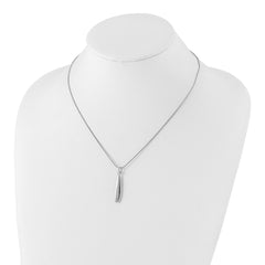 White Ice Sterling Silver Rhodium-plated 18 Inch Diamond Necklace with 2 Inch Extender - 13