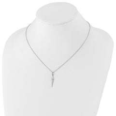 White Ice Sterling Silver Rhodium-plated 18 Inch Diamond Necklace with 2 Inch Extender - 7