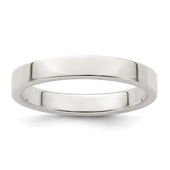 Sterling Silver 3mm Lightweight Flat Size 11.5 Band