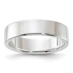 Sterling Silver 5mm Lightweight Flat Size 11 Band