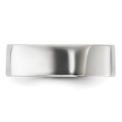 Sterling Silver 6mm Lightweight Flat Size 10.5 Band