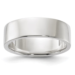 Sterling Silver 6mm Lightweight Flat Size 11 Band