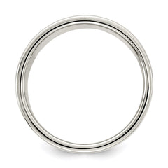 Sterling Silver 8mm Lightweight Flat Size 7.5 Band