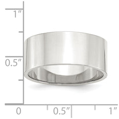 Sterling Silver 9mm Lightweight Flat Size 8 Band