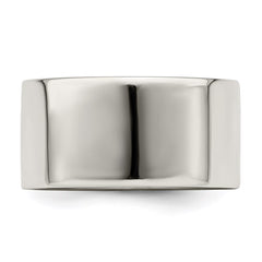 Sterling Silver 10mm Lightweight Flat Size 9.5 Band