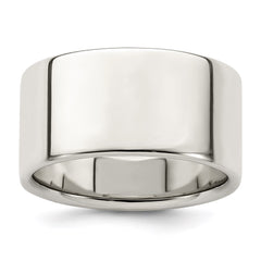 Sterling Silver 10mm Lightweight Flat Size 9.5 Band