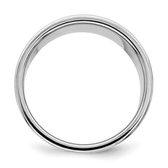 SS Rhodium-plated 12mm Flat Size 11 Band