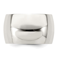 Sterling Silver 12mm Half Round Size 11.5 Band