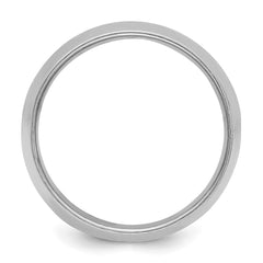 Sterling Silver Rhodium-plated 12mm Half-Round Size 12.5 Band