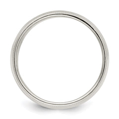 Sterling Silver 9mm Half Round Milgrain Size 13 Band