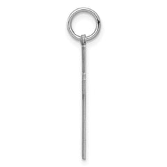 Sterling Silver Rhodium-plated Laser Designed Cross Pendant - 54