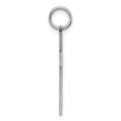 Sterling Silver Rhodium-plated Laser Designed Cross Pendant - 56