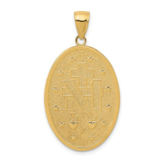 14k Miraculous Medal Pendant - 4