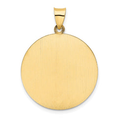 14k Saint Christopher Medal Hollow Pendant