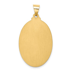 14k Saint Christopher Medal Hollow Pendant - 2