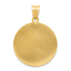 14k Saint Michael Medal Hollow Pendant