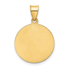14k Holy Communion Medal Hollow Pendant