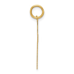 14k Polished Cross Pendant - 14