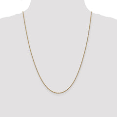 14K 24 inch 1.7mm Ropa with Lobster Clasp Chain