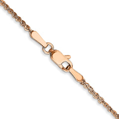 14K Rose Gold 18 inch 1.7mm Ropa with Lobster Clasp Chain