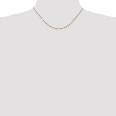 14K Rose Gold 16 inch 1.05mm Diamond-cut Spiga with Lobster Clasp Chain