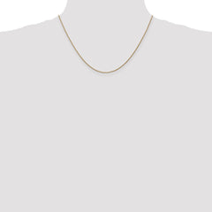 14K Rose Gold 18 inch 1.05mm Diamond-cut Spiga with Lobster Clasp Chain