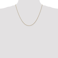14K Rose Gold 20 inch 1.05mm Diamond-cut Spiga with Lobster Clasp Chain