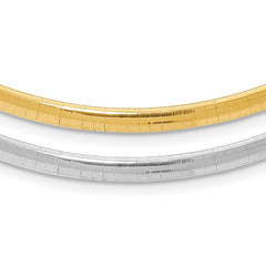 Sterling Silver Gold-plated 4mm Reversible w/2in ext Cubetto Chain