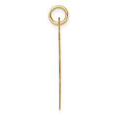 14K Polished Heart Shaped Disc Pendant - 2