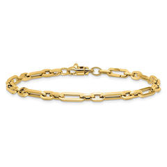 14K Polished 5mm Fancy Link 7.5 inch Bracelet - 2