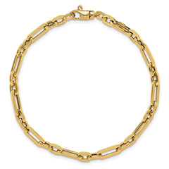 14K Polished 5mm Fancy Link 7.5 inch Bracelet - 2
