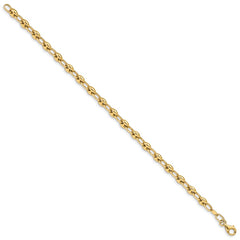 14K Polished Fancy Link 7.5 inch Bracelet