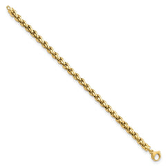 14k Polished 5.5mm Fancy Link 7.5 inch Bracelet