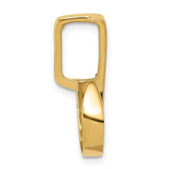 14k Polished Slide Fits up to 6mm Regular/8mm Fancy or Reversible Omega - 3