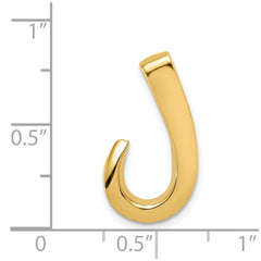 14k Polished Slide Fits up to 6mm Regular/8mm Fancy or Reversible Omega - 3