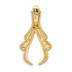 14k Polished Slide Fits up to 6mm Regular/8mm Fancy or Reversible Omega - 2