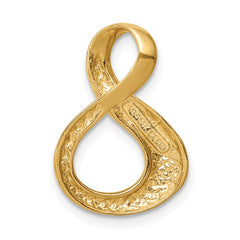 14k Polished Slide Fits up to 3mm Regular/6mm Fancy or Reversible Omega - 2