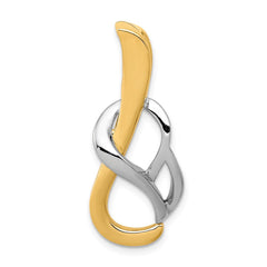 14k Polished Slide Fits up to 4mm Regular/6mm Fancy or Reversible Omega - 3