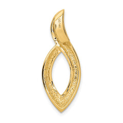 14K Polished Slide Fits up to 6mm Regular/8mm Fancy or Reversible Omega