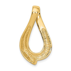 14k Polished Slide Fits up to 8mm Regular/10mm Fancy or Reversible Omega - 3