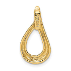 14k Polished Slide Fits up to 4mm Regular/6mm Fancy or Reversible Omega - 2