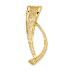14k Polished Slide Fits up to 8mm Regular/Fancy/Reversible Omega - 2