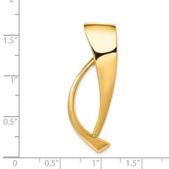 14k Polished Slide Fits up to 8mm Regular/Fancy/Reversible Omega - 2