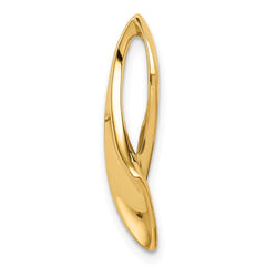 14k Polished Slide Fits up to 2mm Regular/6mm Fancy or Reversible Omega - 3