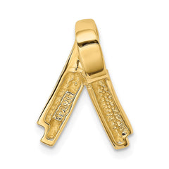 14k Polished Slide Fits up to 6mm Regular/Fancy/Reversible Omega - 3