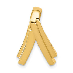 14k Polished Slide Fits up to 6mm Regular/Fancy/Reversible Omega - 3