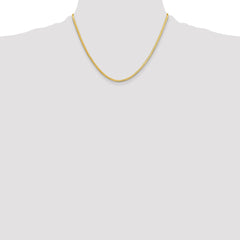 14k 2.5mm Silky Herringbone Chain - 2